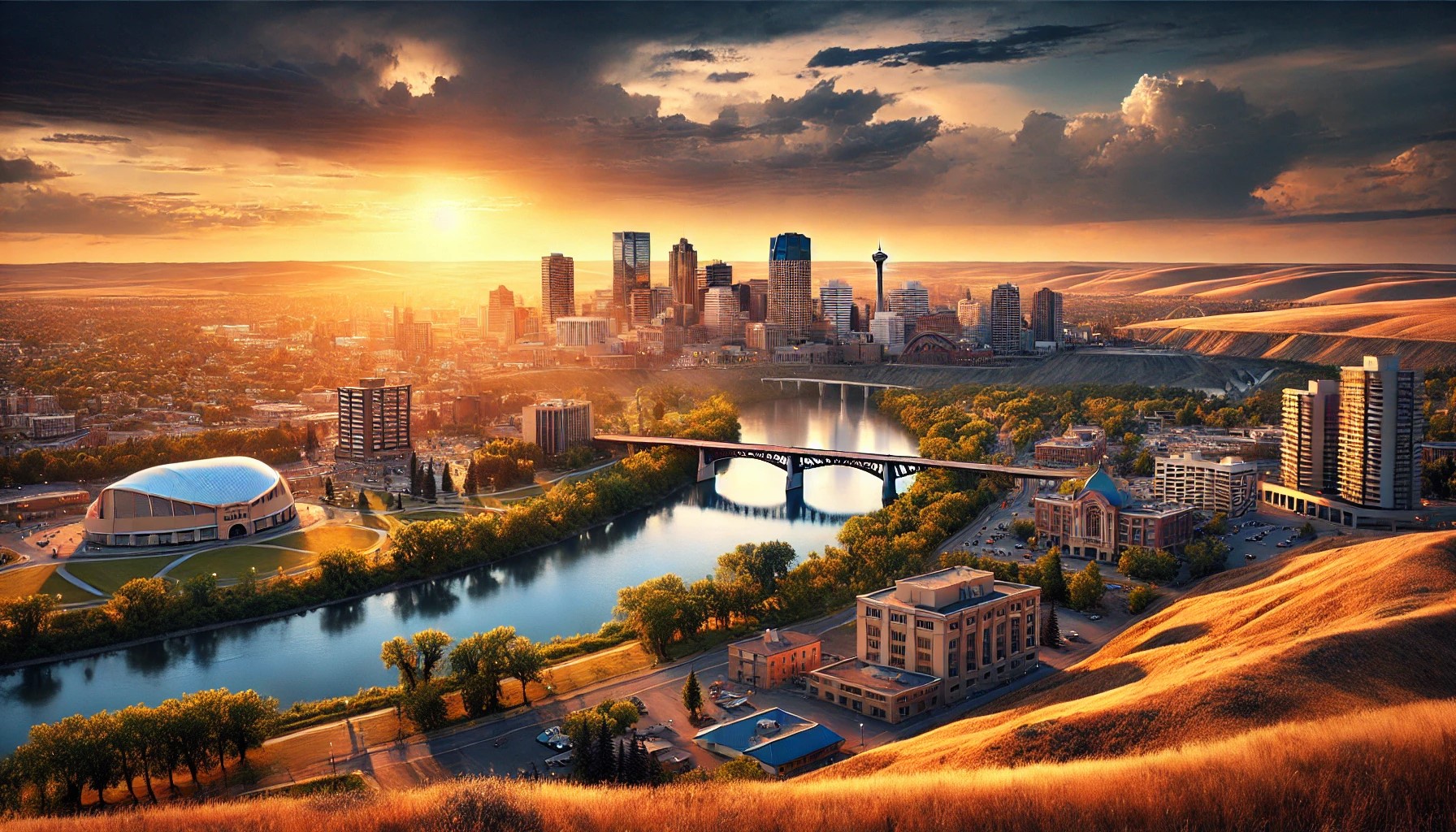 Lethbridge Rehab skyline view